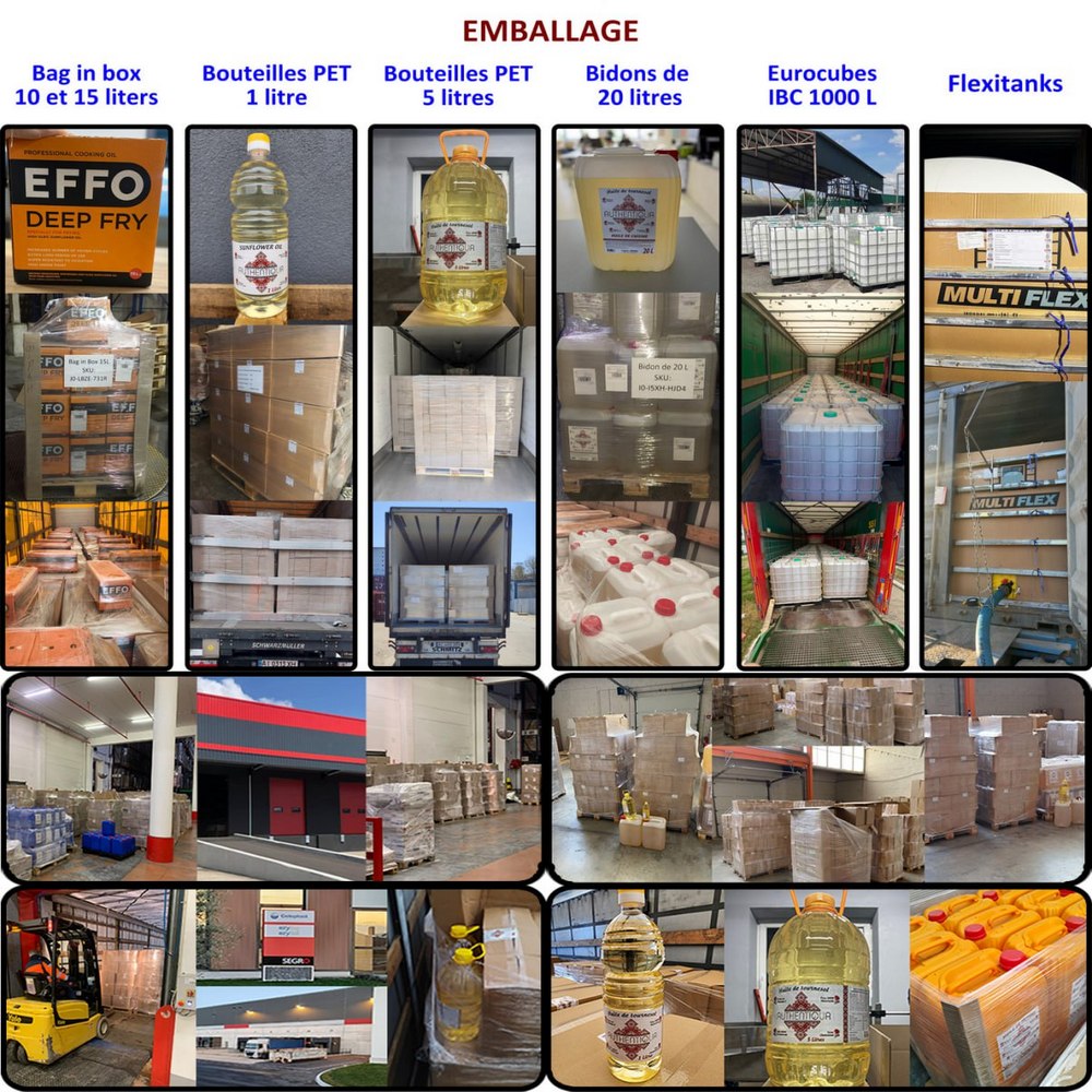 l’huile de tournesol naturelle raffinée