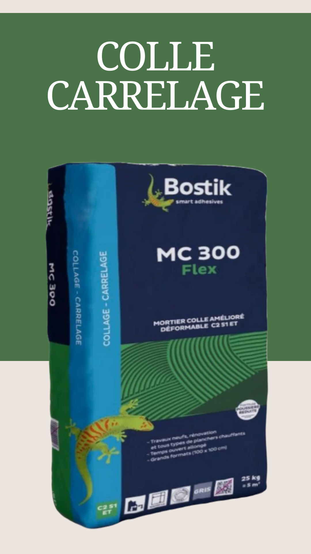 COLLE CARRELAGE FLEX MC300 BOSTİK 25KG