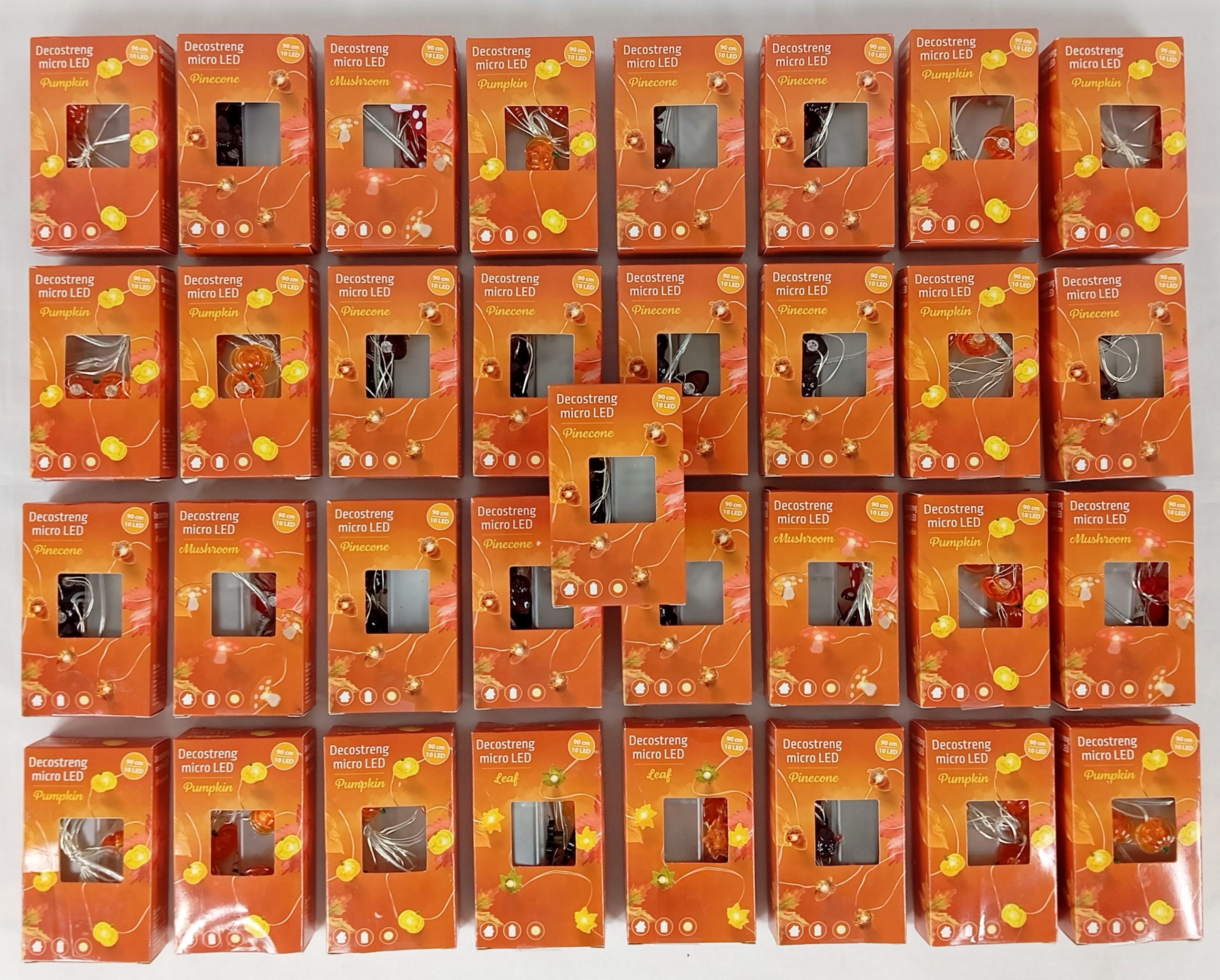 Lot de 33 Guirlandes Motif automne micro Led 90 cm (0.45 cts / pcs )