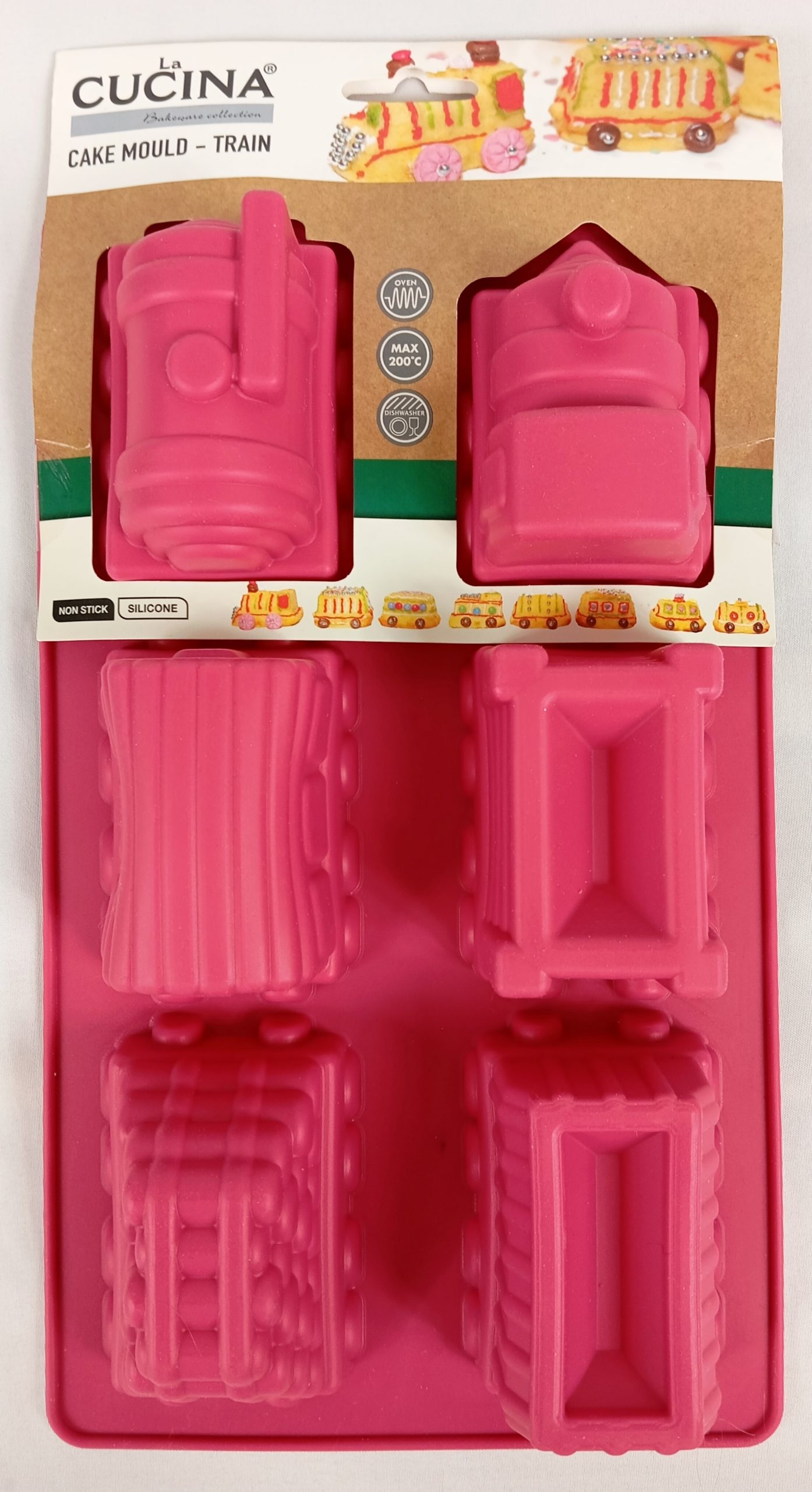 Lot de 10 Moules en silicone en forme de train pour gâteau ( 1.55 euro / pcs )