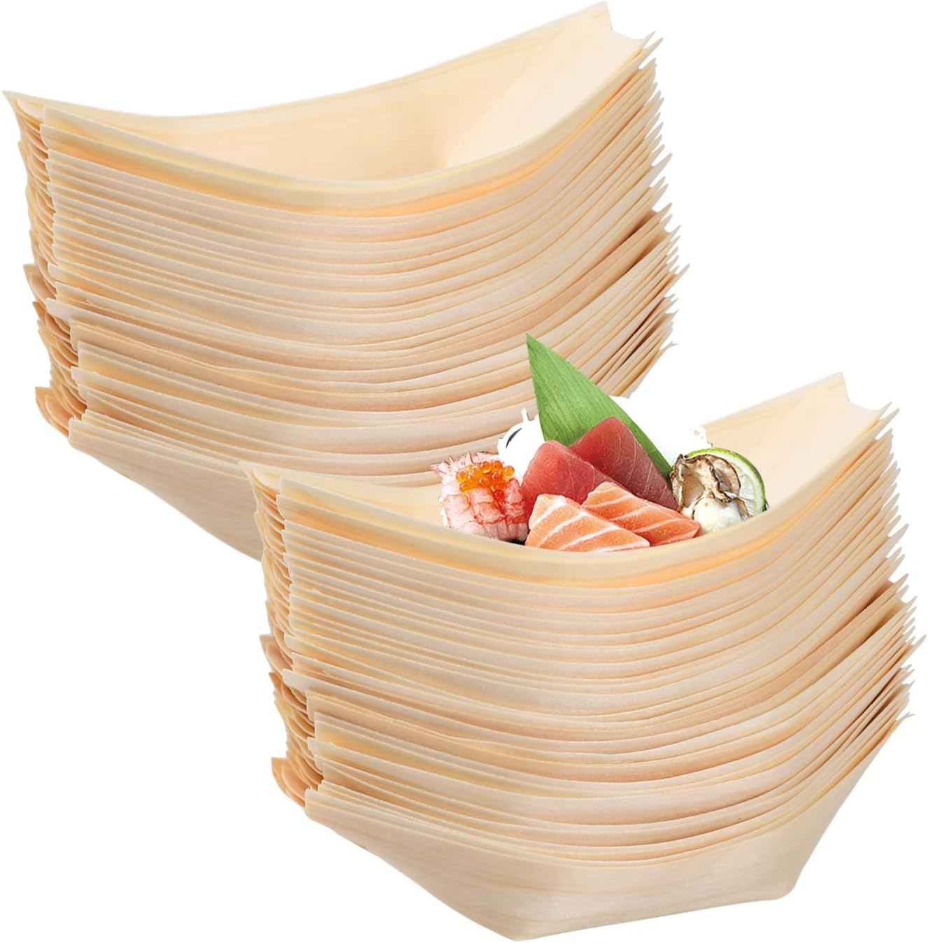 Lot de 39 Paquets de 12 Coupelles pour amuse-bouches en bois ( 0.30 cts / paquet )