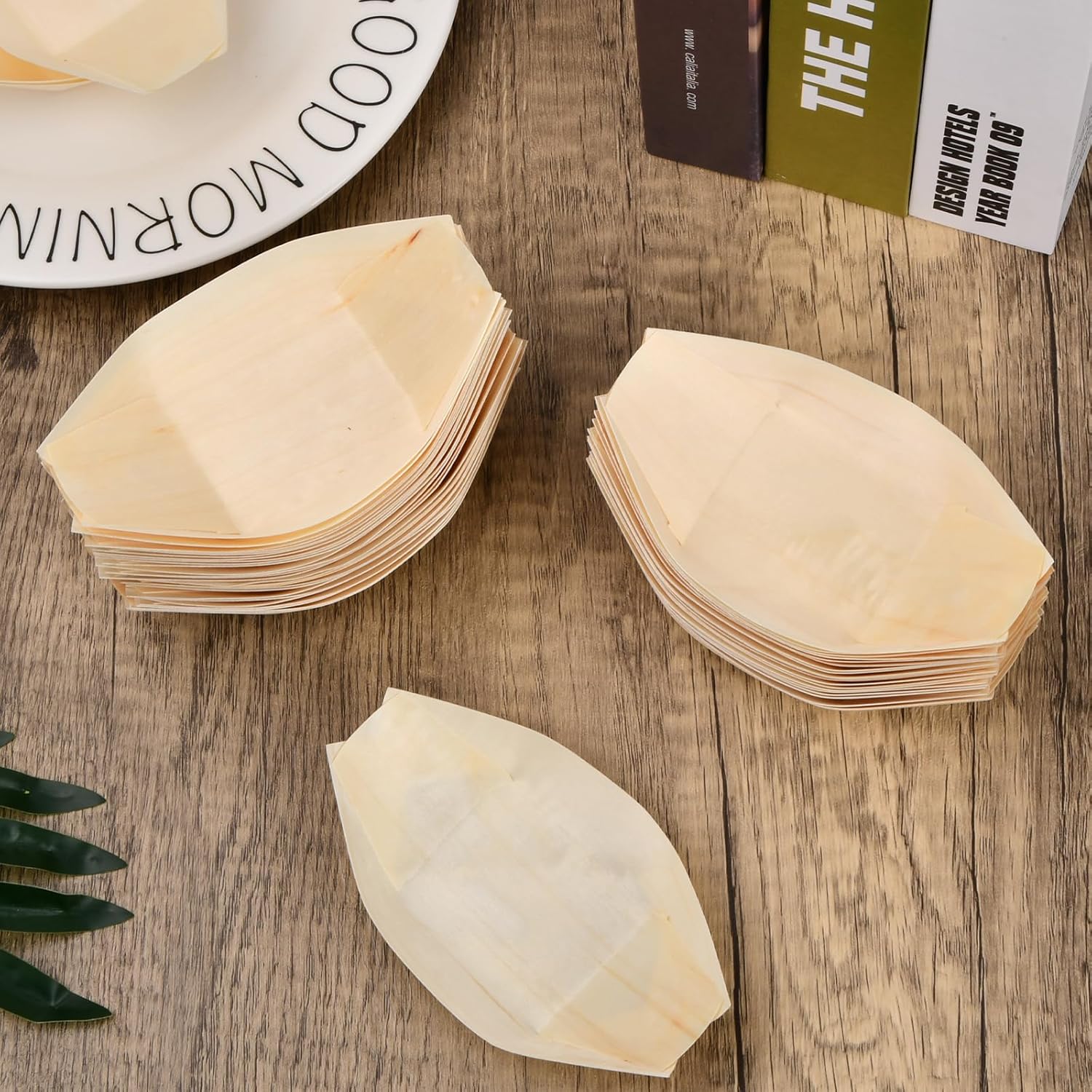 Lot de 39 Paquets de 12 Coupelles pour amuse-bouches en bois ( 0.30 cts / paquet )